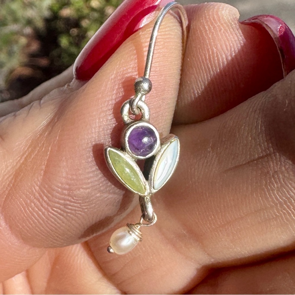 Sterling Drop Earrings